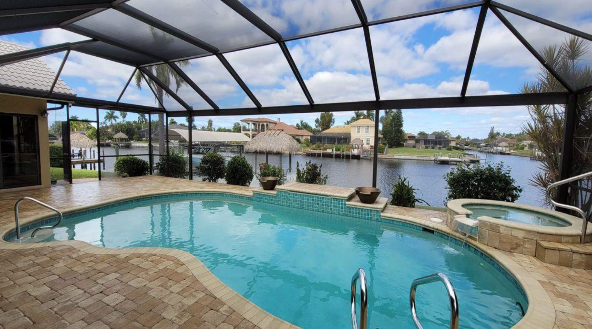 Pool cage enclosures by State Roofing I, LLC of Fort Myers